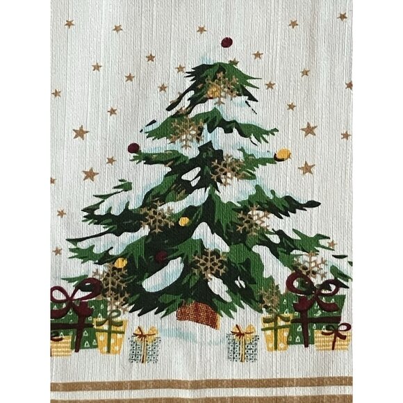 Huntington Home 100% Cotton Christmas Water Resistant Table Runner 14” X 108” - Picture 4 of 6